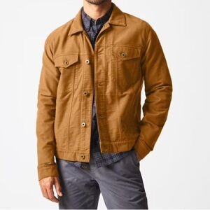 $348 NWT Billy Reid Trucker Jacket XS Brown Men's 100% Cotton Moleskin Tupelo